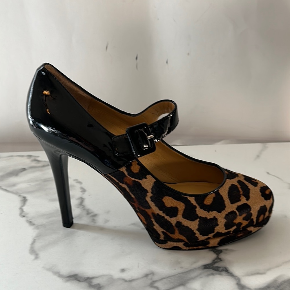 New- Nine West animal print heels - Picture 7 of 16
